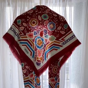 Vintage Missoni Floral Shawl / Scarf / Wrap